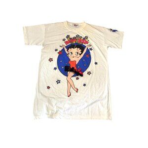 Betty Boop Intimates White T-Shirt One Size Fits All